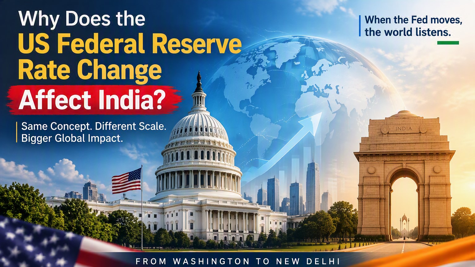 Fed Rate Hike Explained: Impact on India's Economy, Rupee, and Stock Market fedrate3